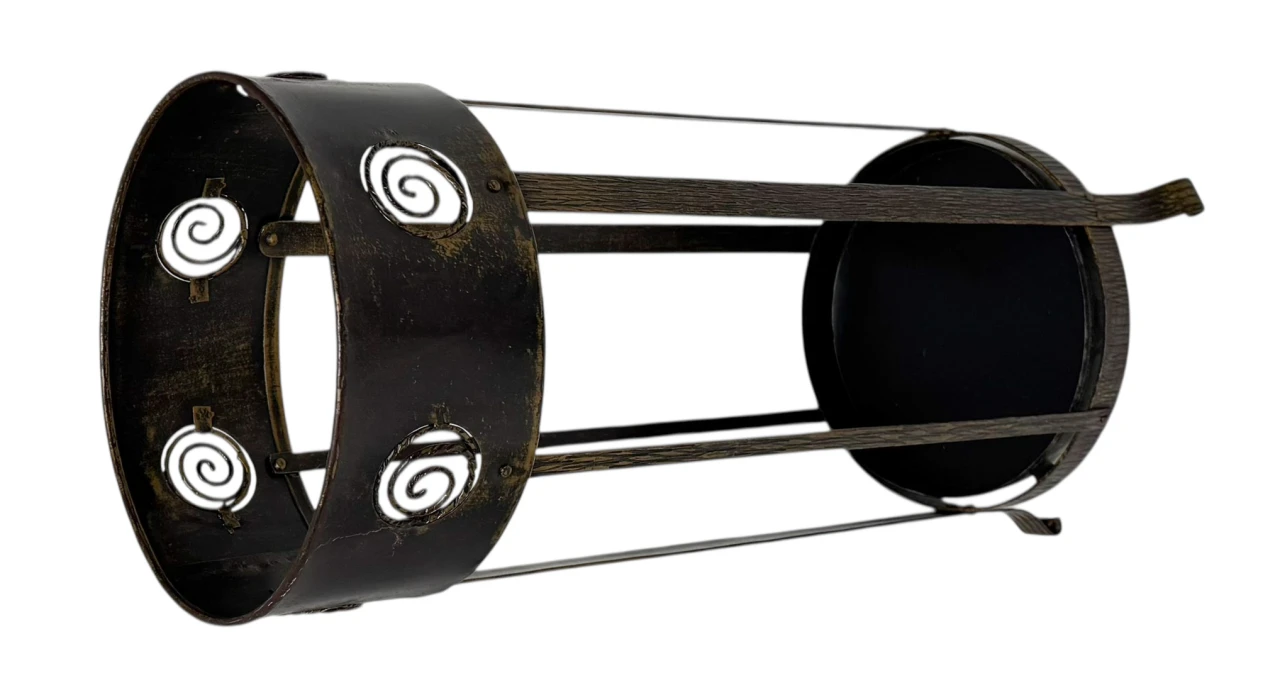 Vienna Secession Patinated Metal Umbrella Stand, 1900s